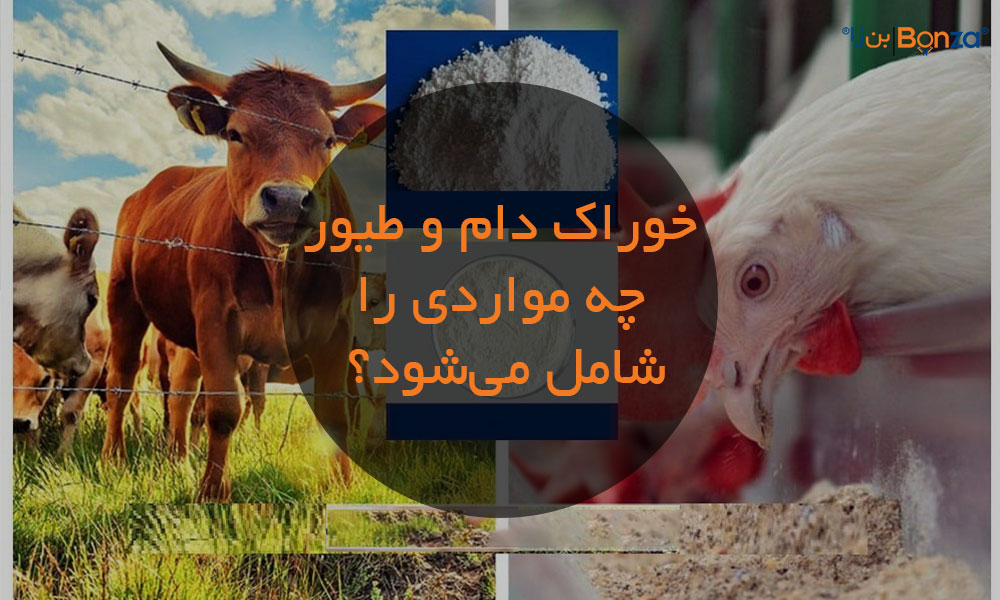خوراک دام و طیور چه مواردی را شامل می‌شود؟